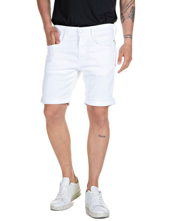 Replay White Men's Shorts