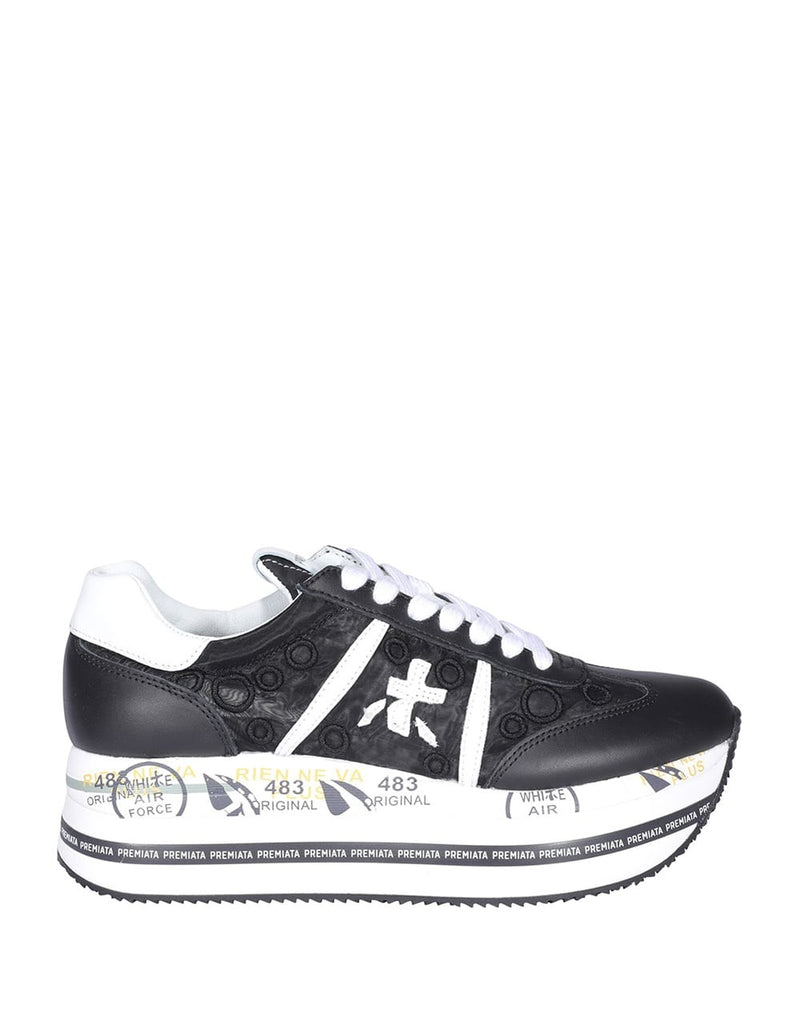 Premiata Beth 5215 con Plataforma Negras Mujer