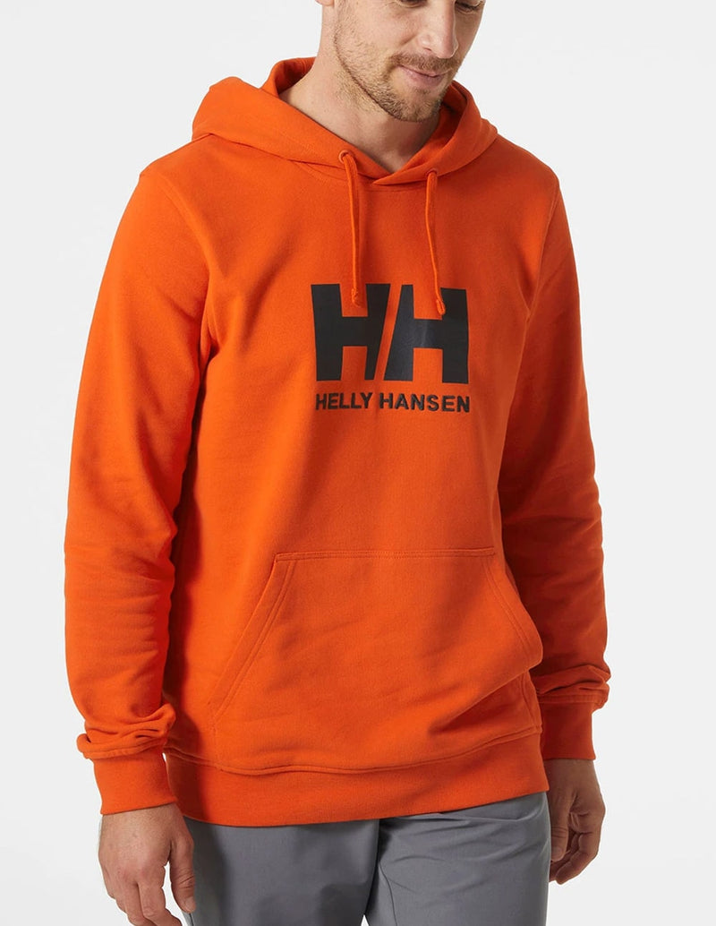 Sudadera con Capucha Helly Hansen con Logo Naranja Hombre
