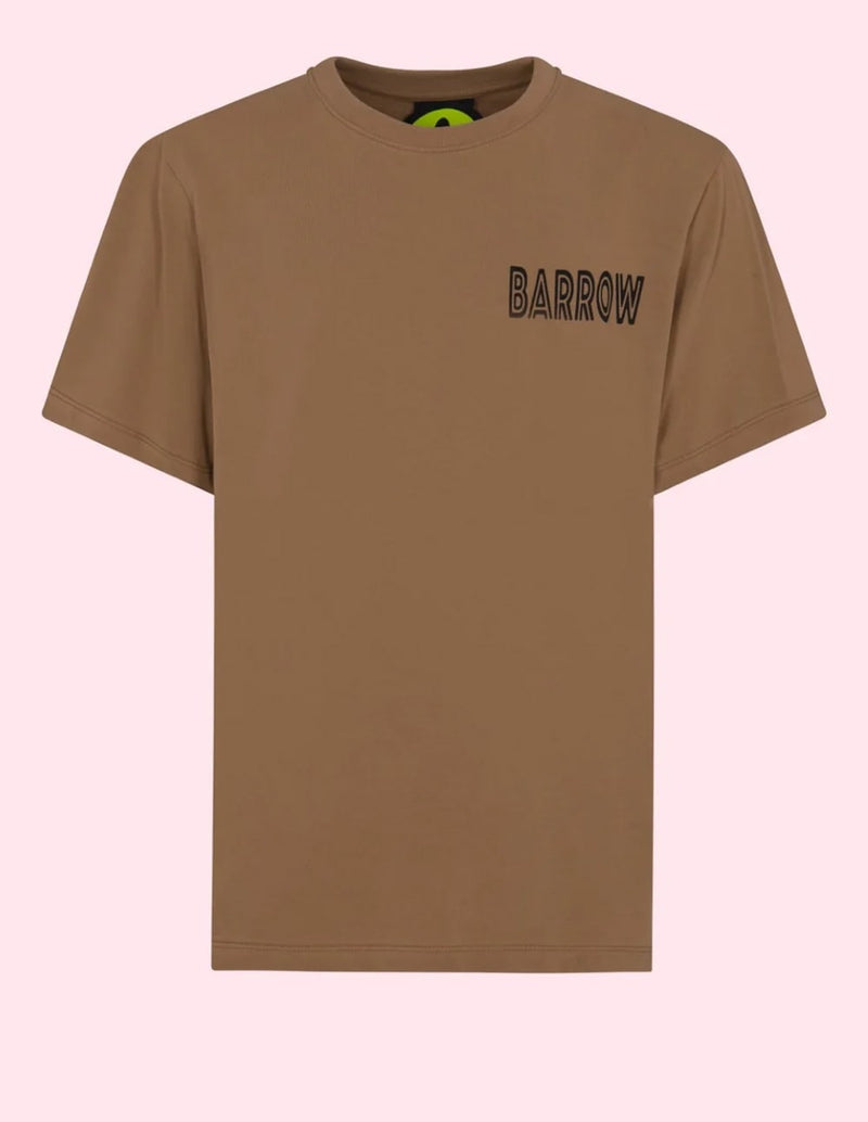 Camiseta BARROW con Estampado Marrón Unisex