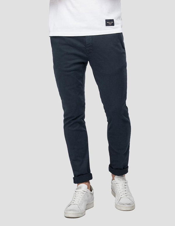 Replay Slim Zeuma Hyperchino Navy Blue Men's Jeans