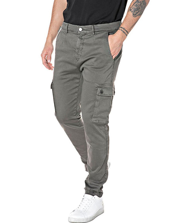 Replay Slim Zeuma Hyperchino Green Men's Jeans