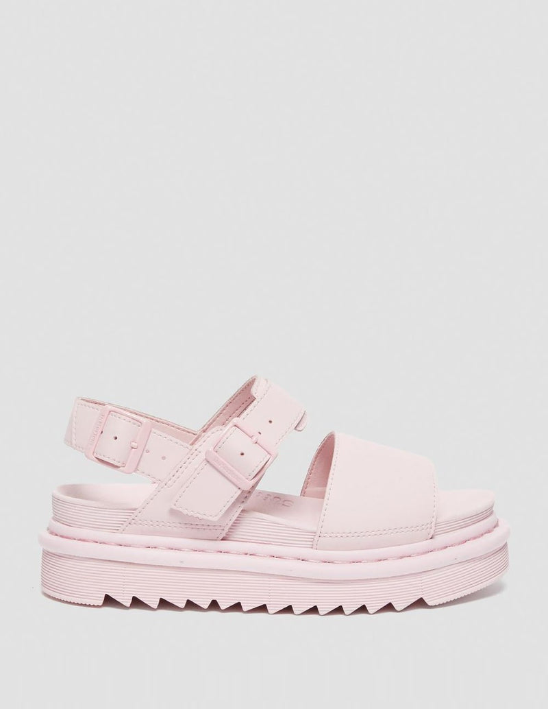Dr. Martens Voss Mono Hydro Leather Strap Sandals Pink Women