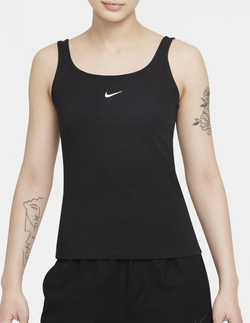 Camiseta de Tirantes Nike Sportswear Essential Negra Mujer