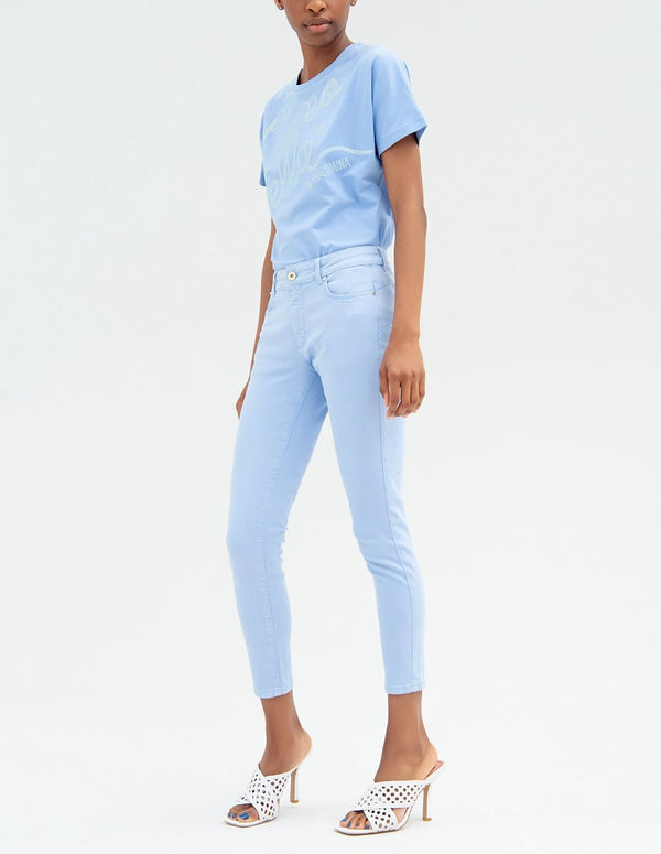 Fracomina Tight Blue Woman Trousers