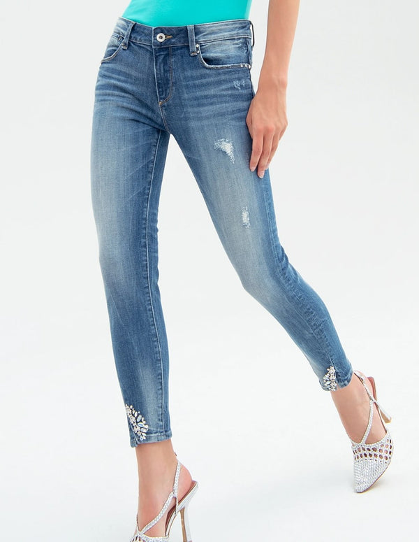 FRACOMINA Push-Up Effect Blue Woman Jeans