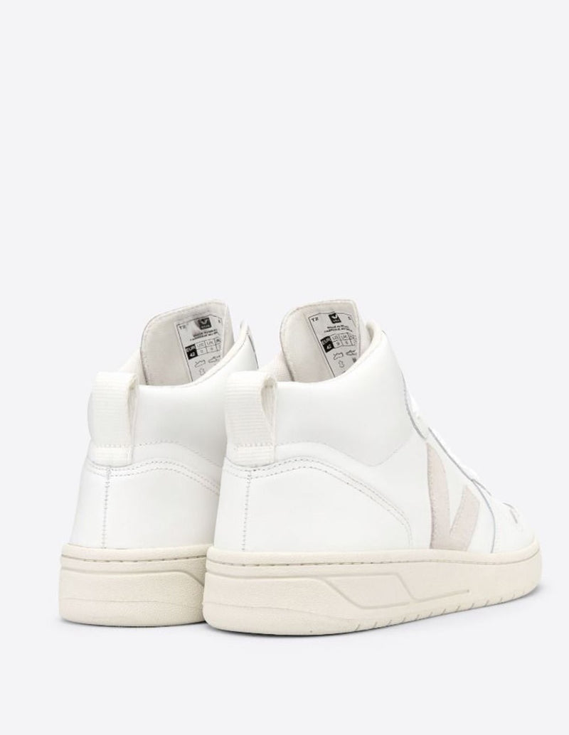 Veja V-15 Leather Blancas Mujer