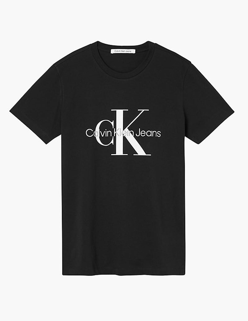 Camiseta Calvin Klein con Logo Negra Hombre