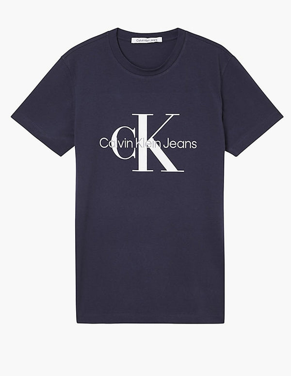 Calvin Klein T-shirt with Logo Navy Blue Man