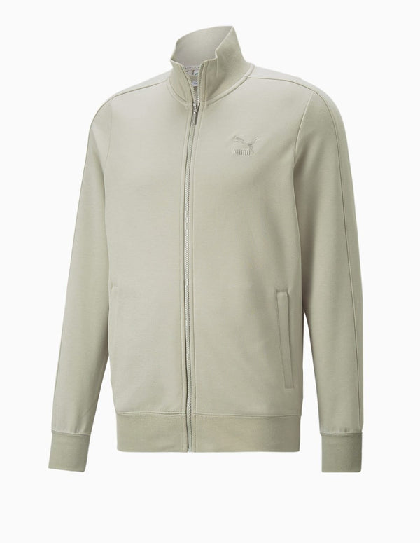Puma T7 Track Jacket with Gray Logo for Men