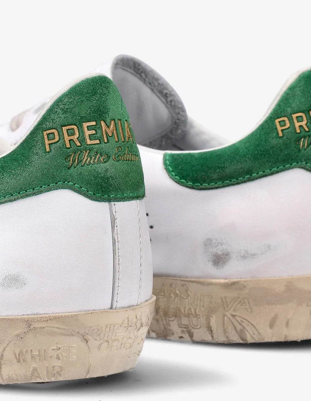 スニーカー PREMIATA Men Sneakers STEVEN VAR 7284 WHITE GREEN White STEVEN 7284