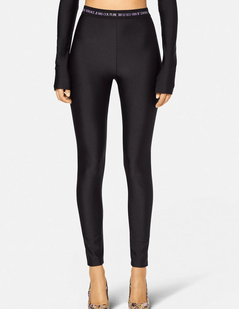 Versace Jeans Couture Logo Leggings for Women Black