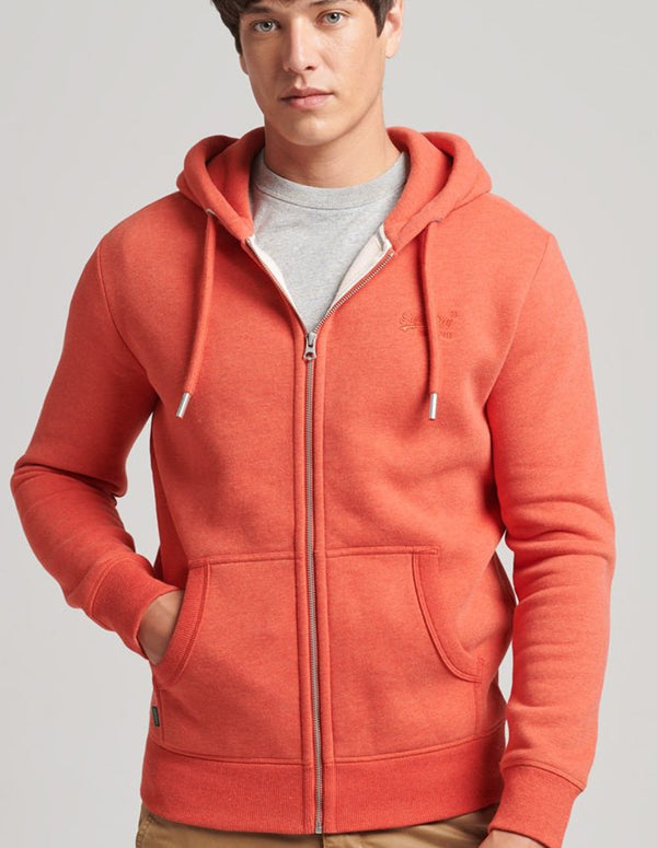 Chaqueta con Capucha Superdry Vintage Logo Embossed Naranja Hombre