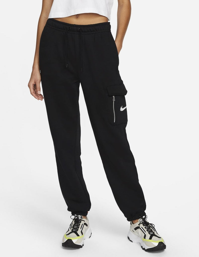 Pantalón Nike con Bolsillo con Cremallera Negro Mujer