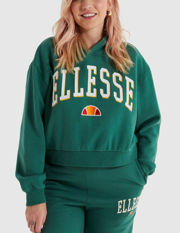 Sudadera Corta con Capucha Ellesse Ramo Verde Mujer