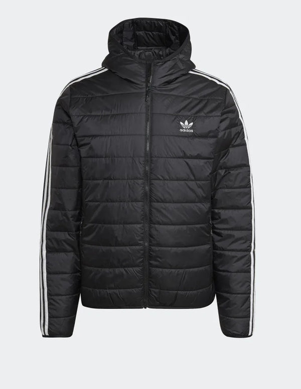 Chaqueta Acolchada adidas con Capucha Negra Hombre