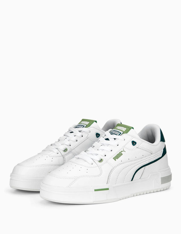 Puma CA Pro Glitch Leather White and Green Mens