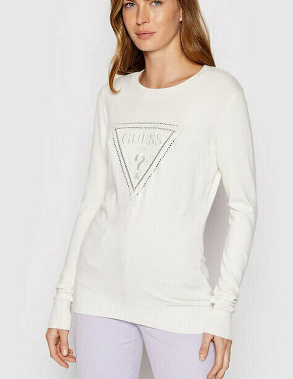 GUESS Sweater with White Logo Woman