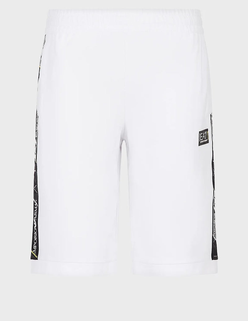 Emporio Armani EA7 Logo Series White Men's Shorts