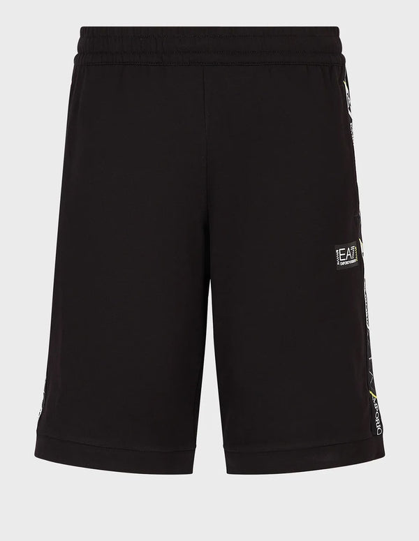 Pantalón Corto Emporio Armani EA7 Logo Series Negro Hombre