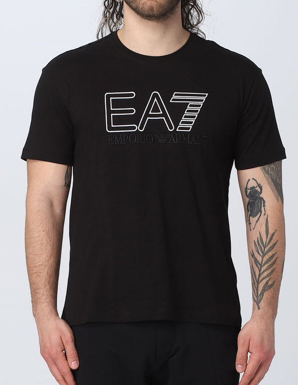 Camiseta Emporio Armani EA7 Logo Series Negra Hombre