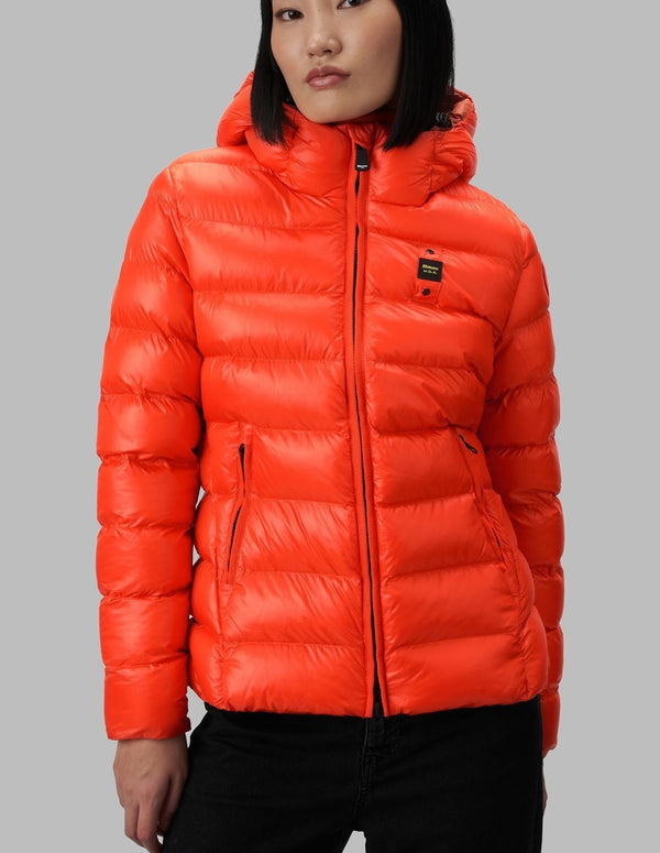 Blauer USA Down Jacket with Ecological Padding Orange Woman