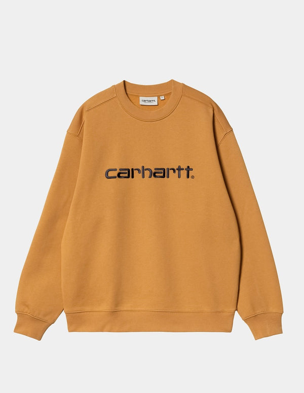 Carhartt WIP Orange Logo Sweatshirt Women