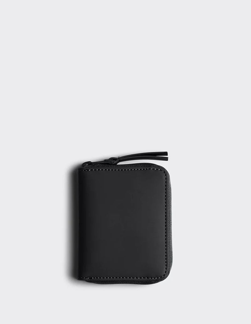 Mini Rains Black Wallet 9x11x2 cm Unisex