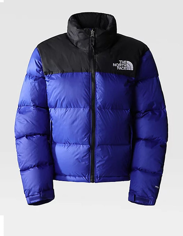 The North Face Nuptse Retro 1996 Blue and Black Women's Down Jacket