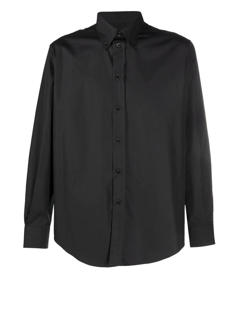 Camisa Moschino Couture con Logo en la Espalda Negra Hombre