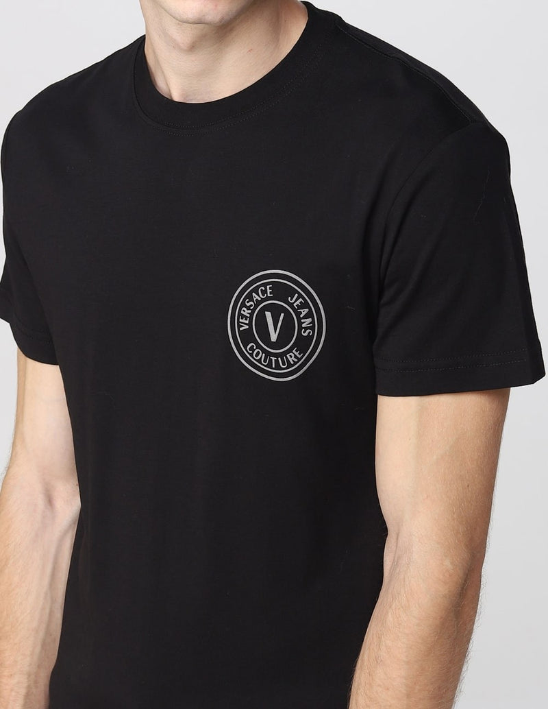 Camiseta Versace Jeans Couture con Logo Negra Hombre