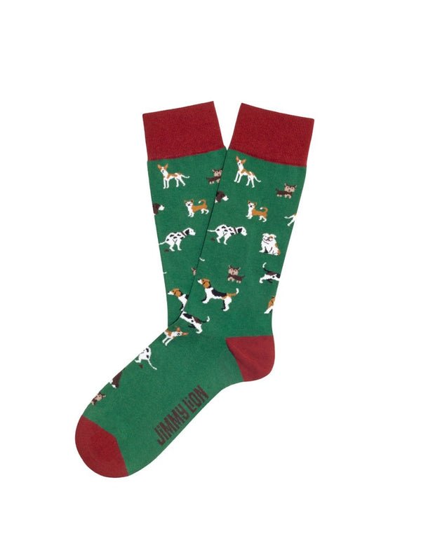 Calcetines Jimmy Lion Dogs Verdes Unisex