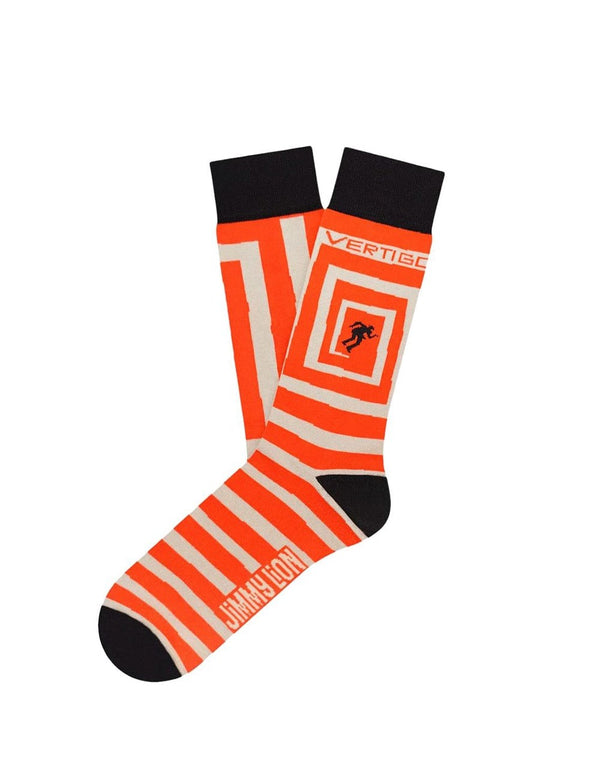 Jimmy Lion Hitchcock Vertigo Orange Unisex Socks