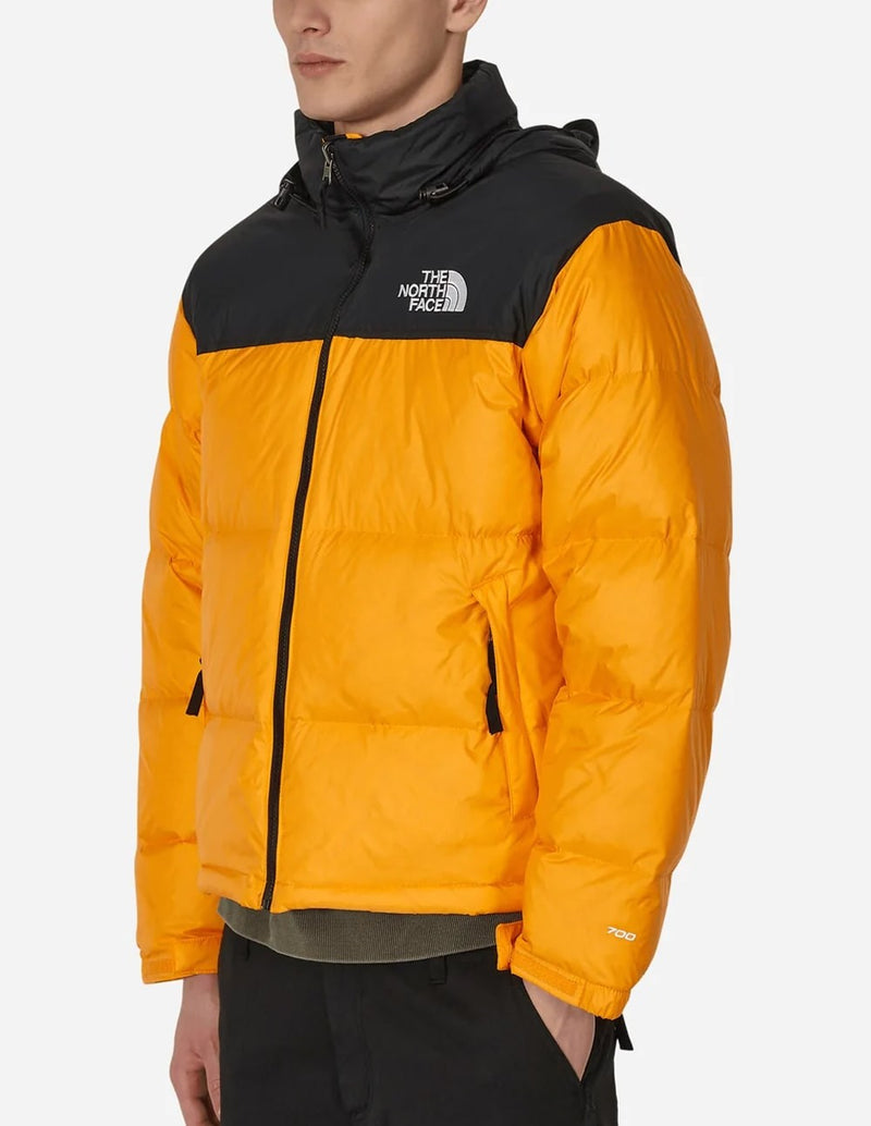 The North Face 1996 Retro Nuptse Orange and Black Men's Down Jacket