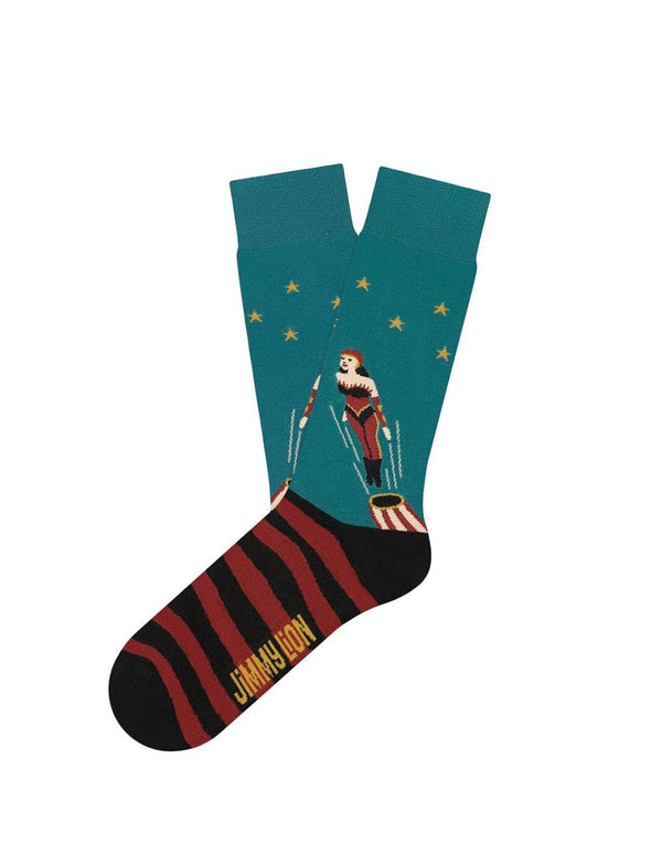 Jimmy Lion Cannonball Blue Socks Unisex