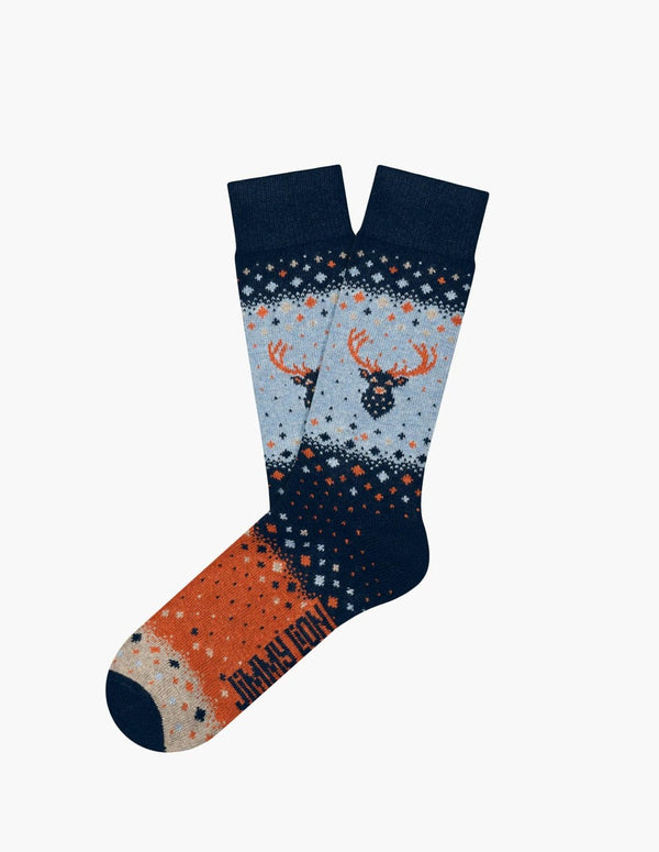 Calcetines Jimmy Lion Winter Deer Azules Unisex