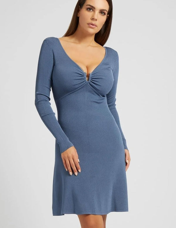 GUESS Tight Blue Woman Dress