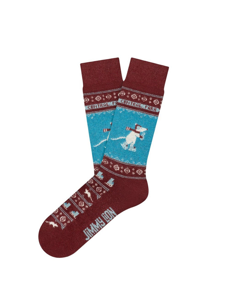 Calcetines Jimmy Lion Winter Skating Mouse Burdeos Unisex