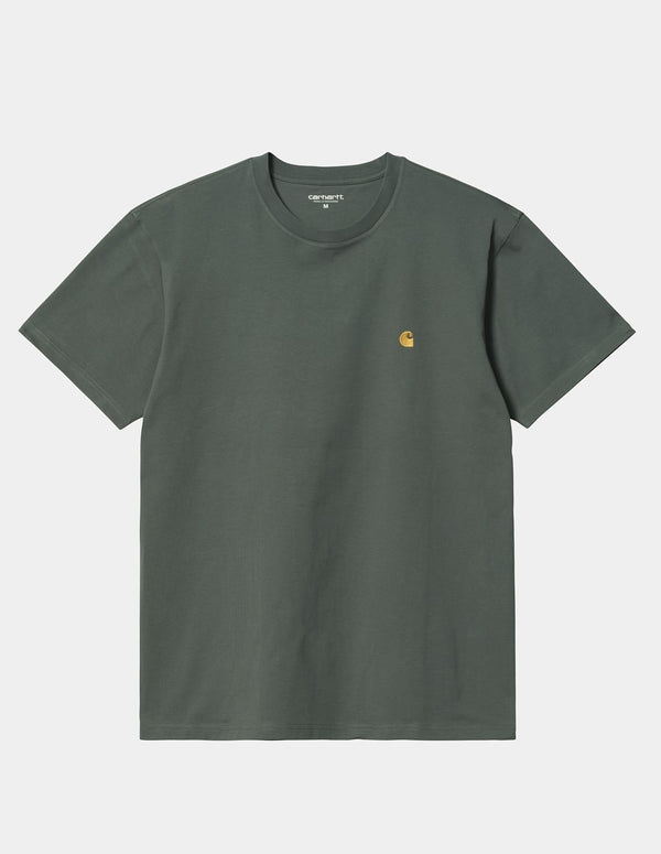 Camiseta Carhartt WIP Chase Verde Hombre