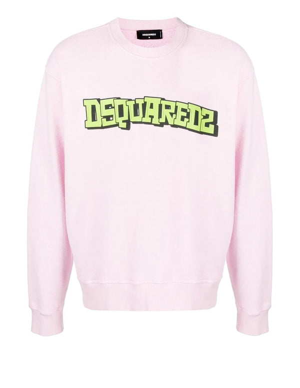 Sudadera Dsquared2 con Logo Rosa Hombre