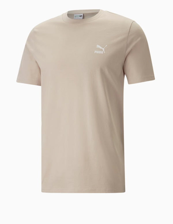 Camiseta Puma Classics con Logo Beige Hombre