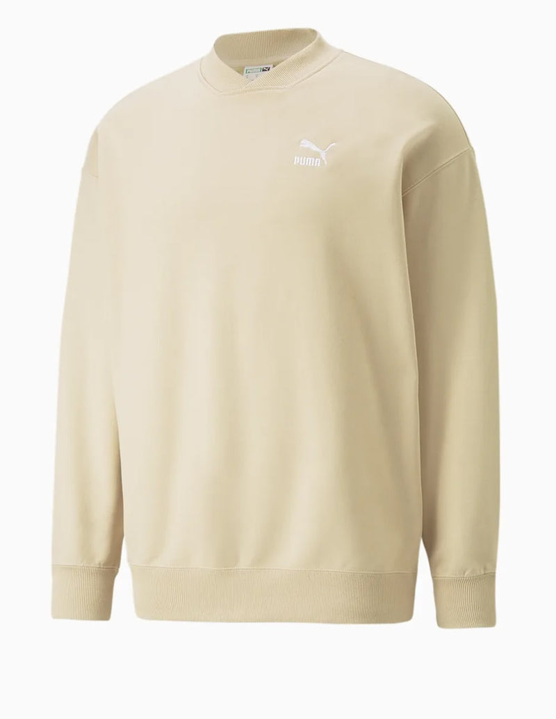 Sudadera Puma Classics V-Collar Beige Hombre