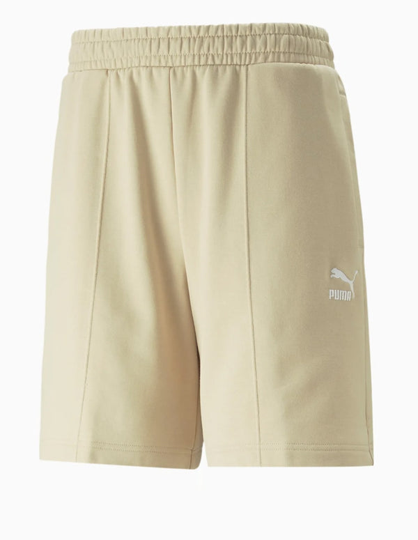 Pantalón Corto Puma Classics Pintuck 8" Beige Hombre