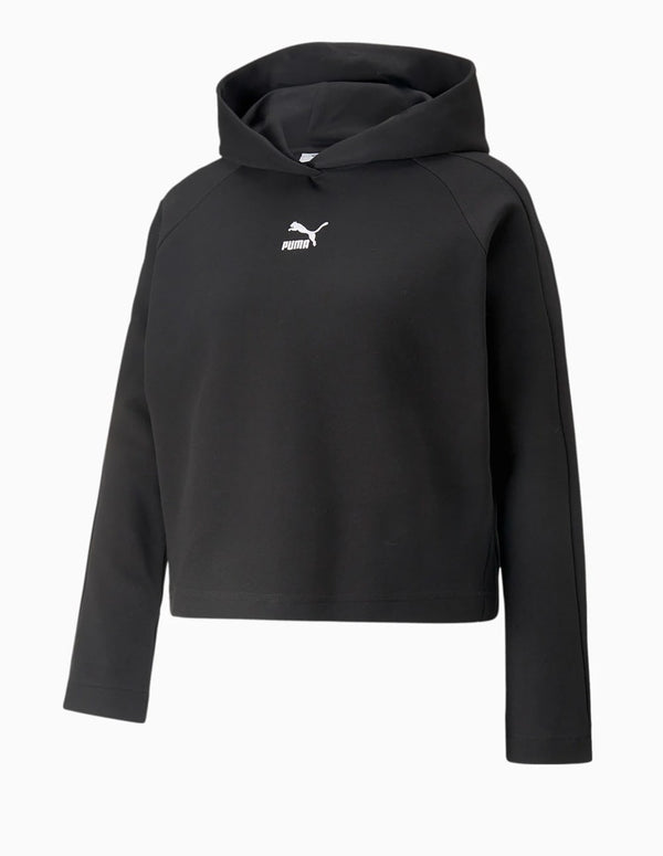 Sudadera con Capucha Puma T7 Negra Mujer