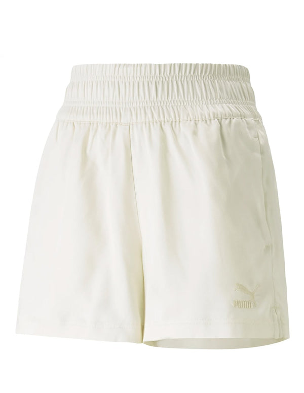 Pantalón Corto Puma T7 Beige Mujer