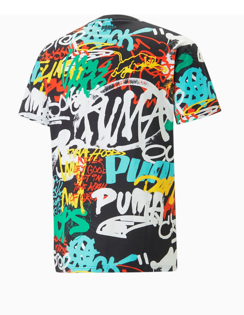 Camiseta Puma Graffiti Negra Hombre