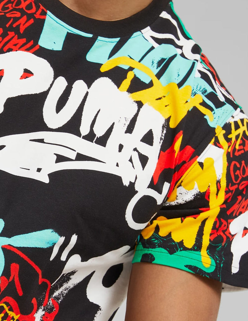 Camiseta Puma Graffiti Negra Hombre