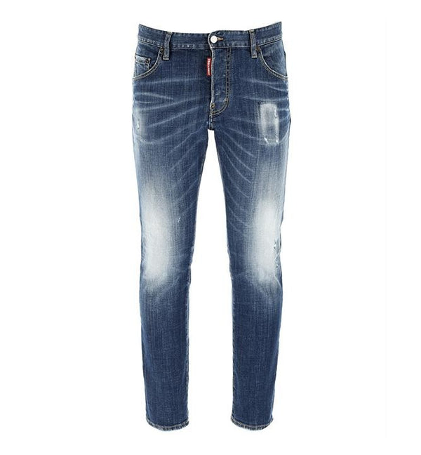 Pantalón Vaquero Dsquared2 Skater Etiqueta Roja Grande Azul Hombre