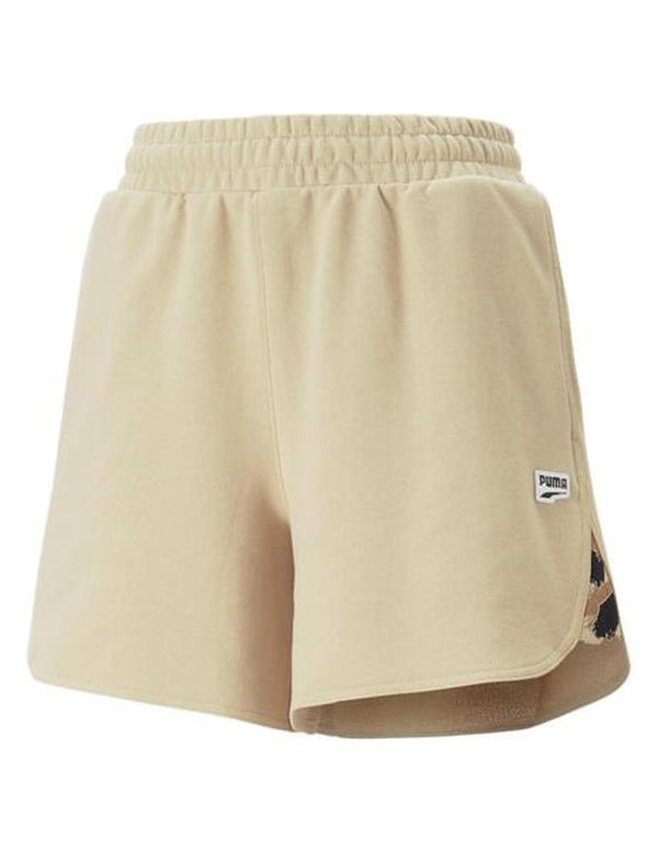 Pantalón Corto Puma Downtown Beige Mujer