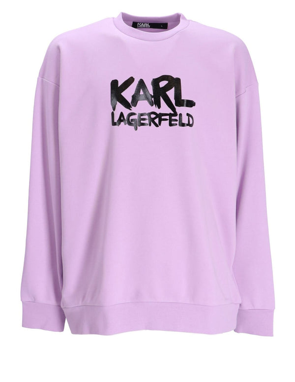 Sudadera Karl Lagerfeld con Logo Morada Hombre